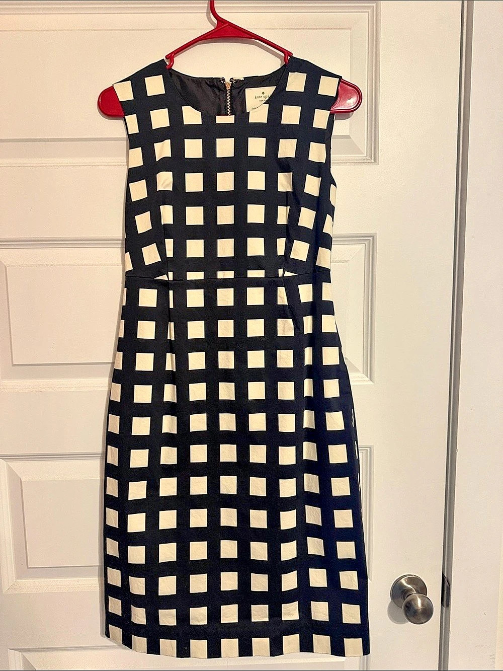 kate spade Geometric Midi Dress in Black & White Size 4